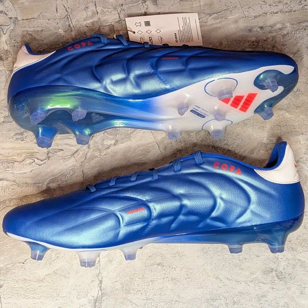 adidas Copa Pure 2.1 FG Marinerush Men's 10.5 Blue White Soccer Cleats IE4894 - Picture 7 of 12